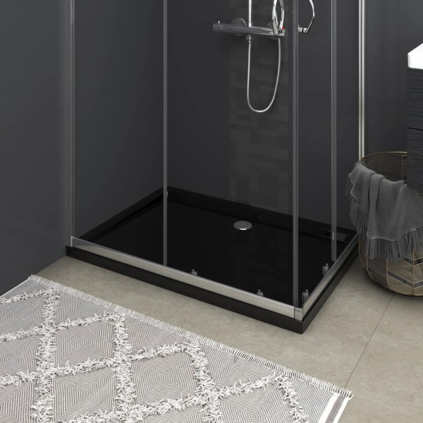 Plato de ducha rectangular negro ABS 80x110 cm Plato de ducha rectangular negro ABS 80x110 cm