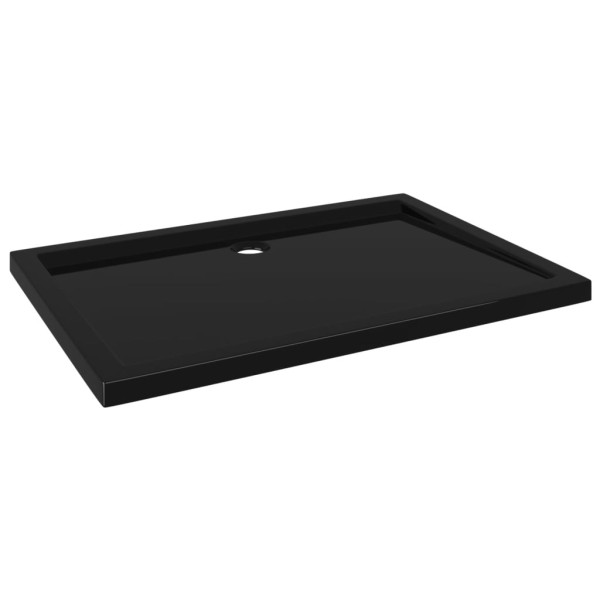 Plato de ducha rectangular negro ABS 80x110 cm Plato de ducha rectangular negro ABS 80x110 cm