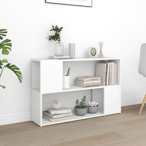 Estantería librería madera contrachapada blanco 100x24x63 cm Estantería librería madera contrachapada blanco 100x24x63 cm