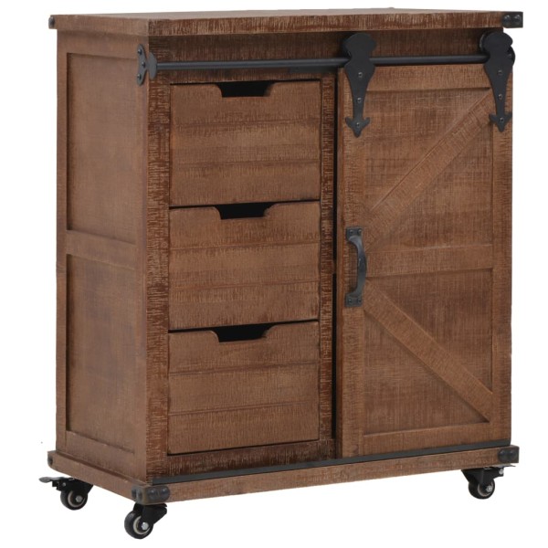 Mueble de almacenaje madera maciza abeto marrón 64x33,5x75 cm Mueble de almacenaje madera maciza abeto marrón 64x33,5x75 cm