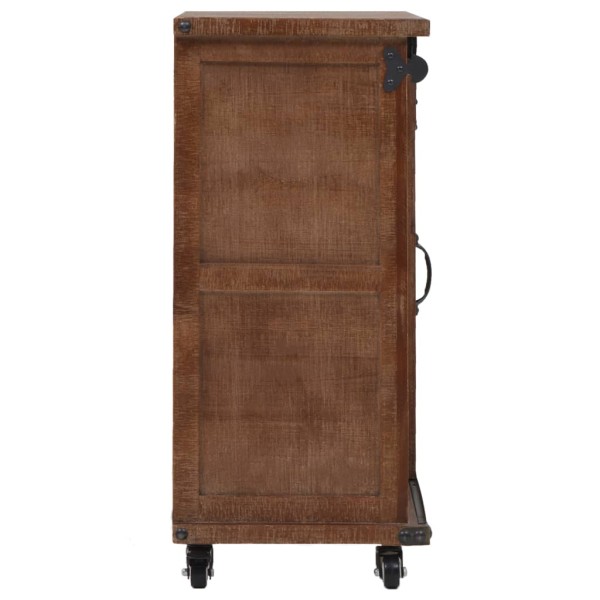 Mueble de almacenaje madera maciza abeto marrón 64x33,5x75 cm Mueble de almacenaje madera maciza abeto marrón 64x33,5x75 cm