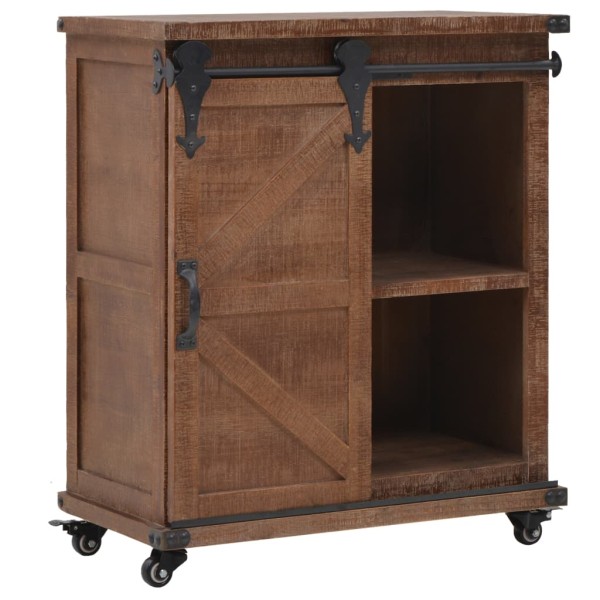 Mueble de almacenaje madera maciza abeto marrón 64x33,5x75 cm Mueble de almacenaje madera maciza abeto marrón 64x33,5x75 cm