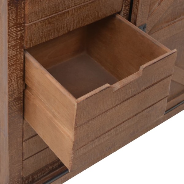 Mueble de almacenaje madera maciza abeto marrón 64x33,5x75 cm Mueble de almacenaje madera maciza abeto marrón 64x33,5x75 cm