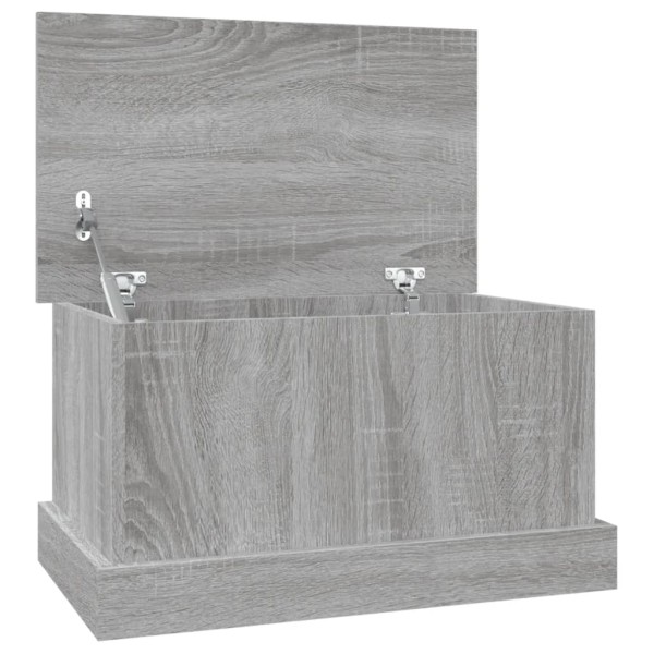 Baúl almacenaje madera contrachapada gris sonoma 50x30x28 cm Baúl almacenaje madera contrachapada gris sonoma 50x30x28 cm