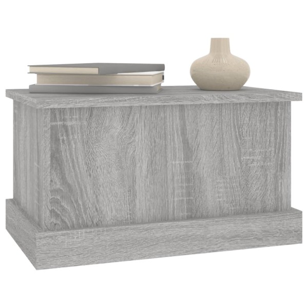 Baúl almacenaje madera contrachapada gris sonoma 50x30x28 cm Baúl almacenaje madera contrachapada gris sonoma 50x30x28 cm