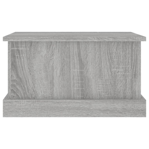 Baúl almacenaje madera contrachapada gris sonoma 50x30x28 cm Baúl almacenaje madera contrachapada gris sonoma 50x30x28 cm