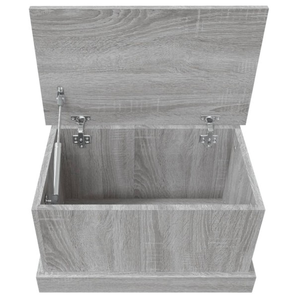Baúl almacenaje madera contrachapada gris sonoma 50x30x28 cm Baúl almacenaje madera contrachapada gris sonoma 50x30x28 cm