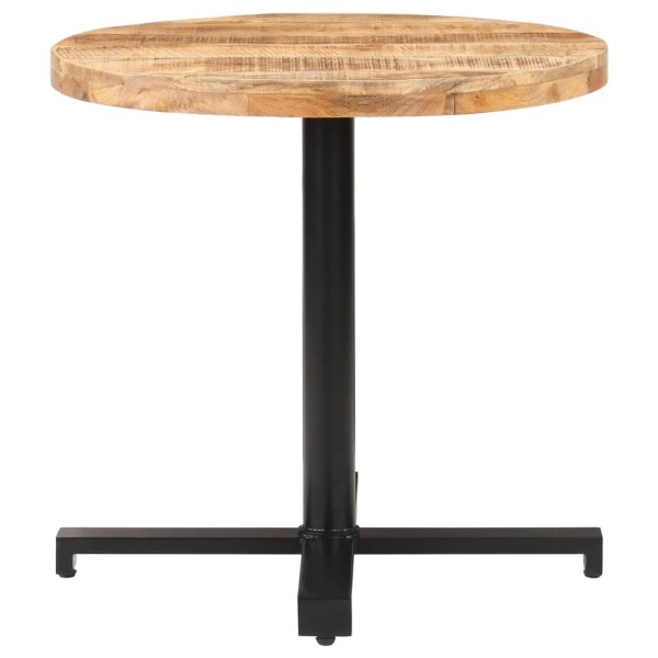 Mesa de bistró redonda madera de mango rugosa Ø80x75 cm Mesa de bistró redonda madera de mango rugosa Ø80x75 cm