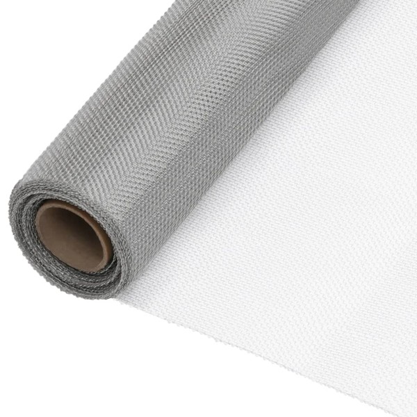 Malla mosquitera de acero inoxidable plateada 60x2000 cm Malla mosquitera de acero inoxidable plateada 60x2000 cm