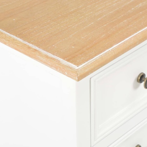 Mesitas de noche 2 unidades MDF blanco 35x30x49 cm Mesitas de noche 2 unidades MDF blanco 35x30x49 cm
