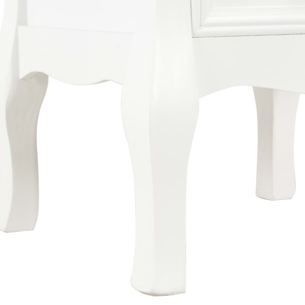 Mesitas de noche 2 unidades MDF blanco 35x30x49 cm Mesitas de noche 2 unidades MDF blanco 35x30x49 cm