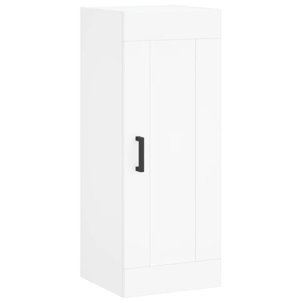 Armario de pared madera de ingeniería blanco 34,5x34x90 cm Armario de pared madera de ingeniería blanco 34,5x34x90 cm