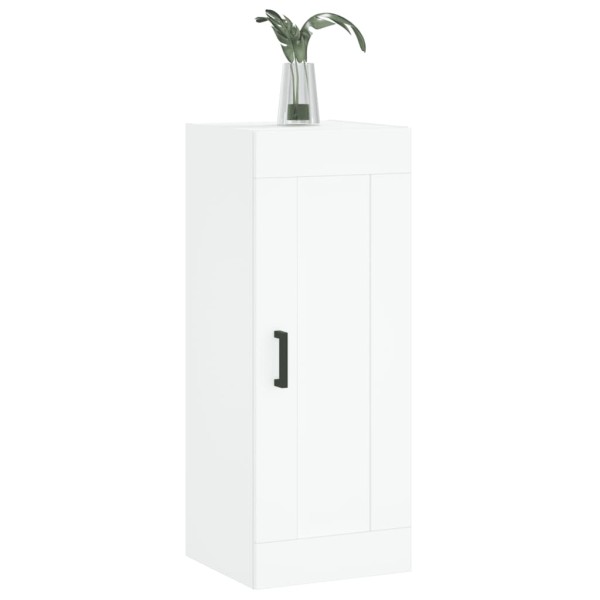 Armario de pared madera de ingeniería blanco 34,5x34x90 cm Armario de pared madera de ingeniería blanco 34,5x34x90 cm
