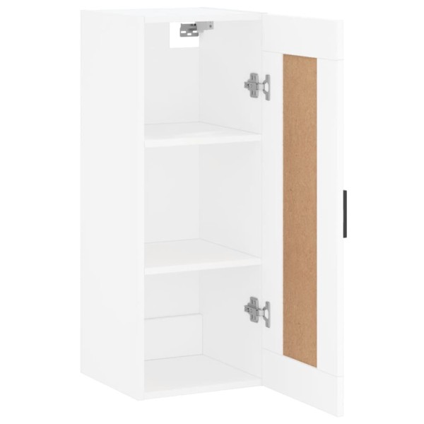 Armario de pared madera de ingeniería blanco 34,5x34x90 cm Armario de pared madera de ingeniería blanco 34,5x34x90 cm