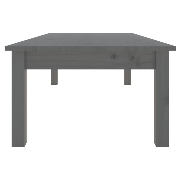 Mesa de centro de madera maciza de pino gris 110x50x30 cm Mesa de centro de madera maciza de pino gris 110x50x30 cm