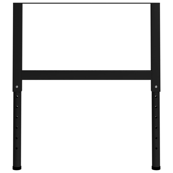 Estructura de banco de trabajo 2 uds metal 85x(69-95,5)cm negro Estructura de banco de trabajo 2 uds metal 85x(69-95,5)cm negro
