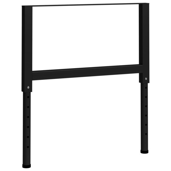 Estructura de banco de trabajo 2 uds metal 85x(69-95,5)cm negro Estructura de banco de trabajo 2 uds metal 85x(69-95,5)cm negro