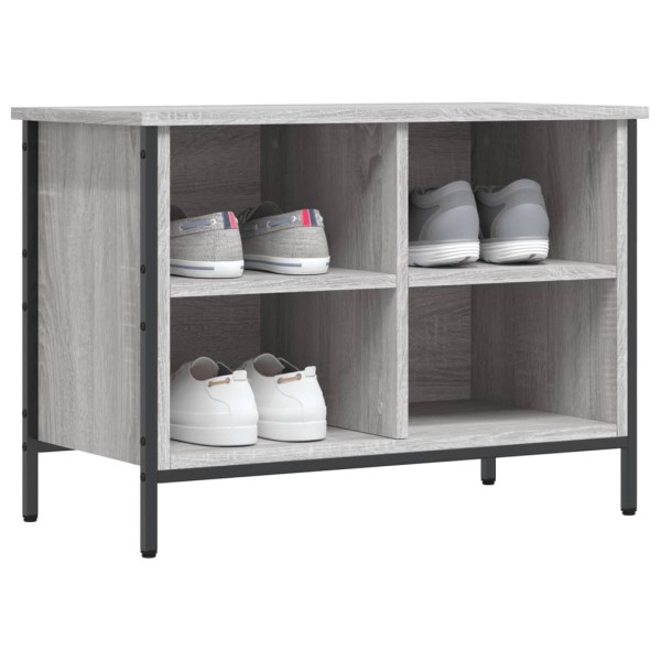 Zapatero madera de ingeniería gris Sonoma 69x35x50 cm Zapatero madera de ingeniería gris Sonoma 69x35x50 cm