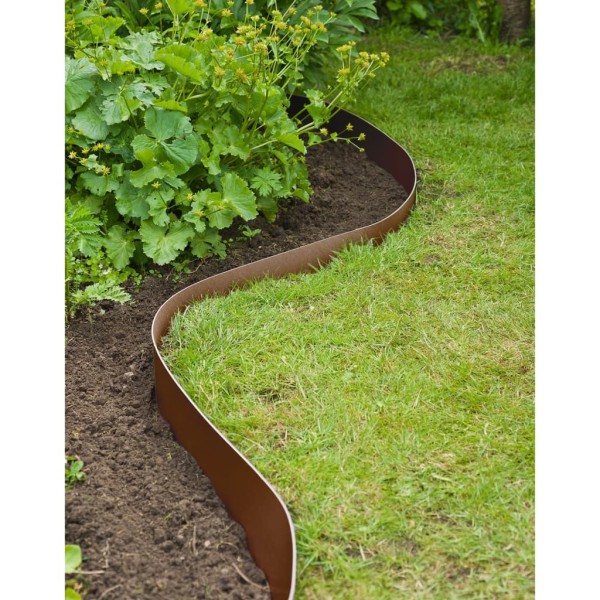 Nature Bordura de jardín terracota 0,15x10 m Nature Bordura de jardín terracota 0,15x10 m