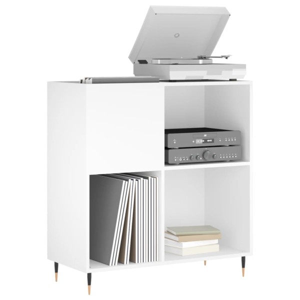 Mueble para discos madera contrachapada blanco 84,5x38x89 cm Mueble para discos madera contrachapada blanco 84,5x38x89 cm