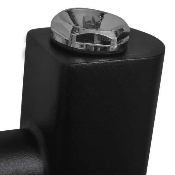 Radiador toallero de baño curvo negro 480x480 mm Radiador toallero de baño curvo negro 480x480 mm