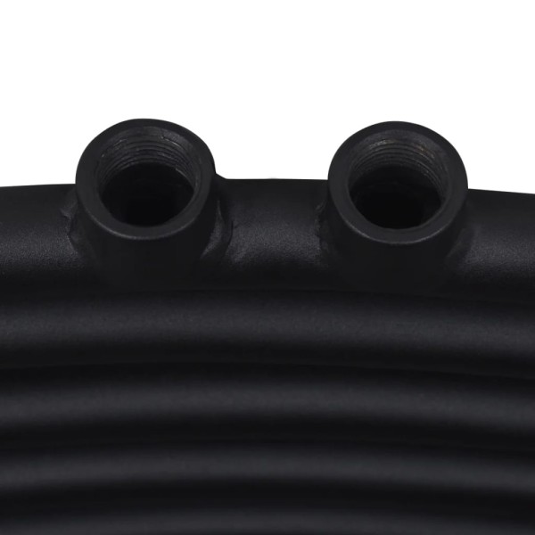 Radiador toallero de baño curvo negro 480x480 mm Radiador toallero de baño curvo negro 480x480 mm