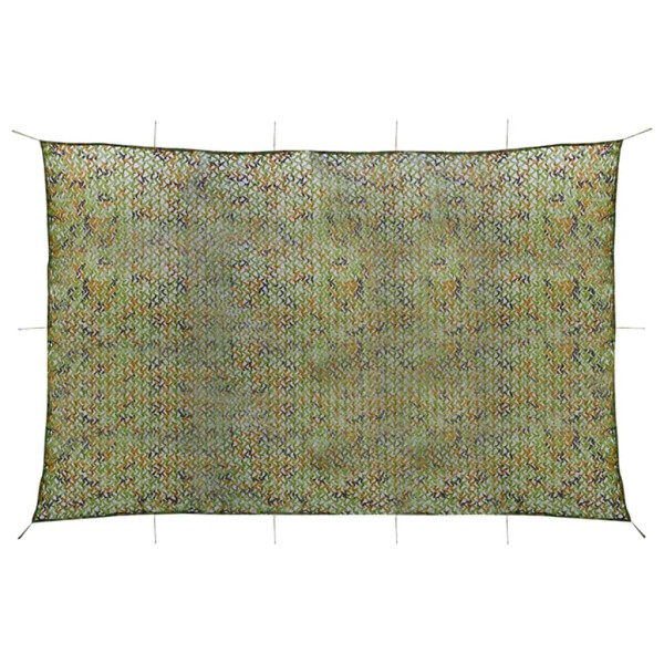 Red de camuflaje con bolsa de almacenamiento verde 6x7 m