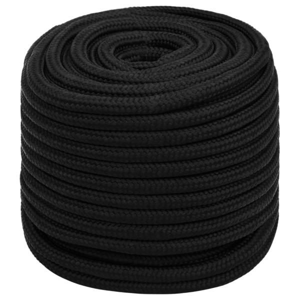 Cuerda de trabajo poliéster negro 18 mm 25 m Cuerda de trabajo poliéster negro 18 mm 25 m
