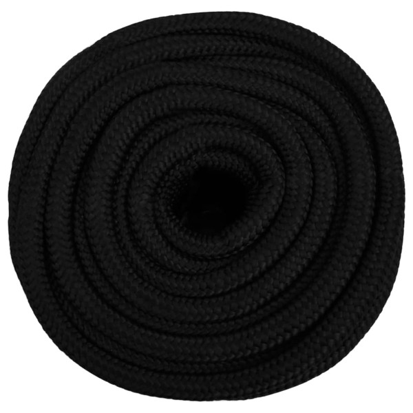 Cuerda de trabajo poliéster negro 18 mm 25 m Cuerda de trabajo poliéster negro 18 mm 25 m