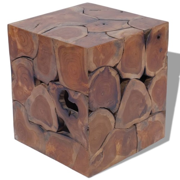 Taburete de madera de teca maciza Taburete de madera de teca maciza