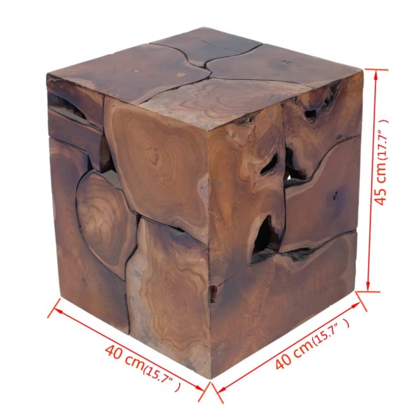 Taburete de madera de teca maciza Taburete de madera de teca maciza