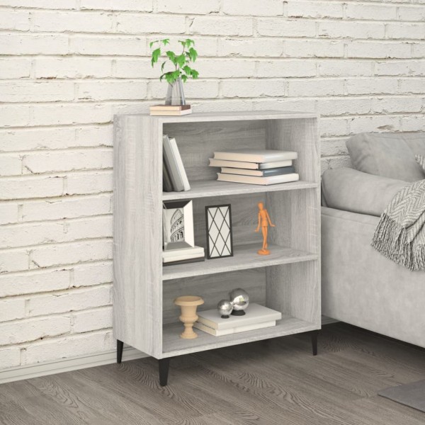 Aparador de madera contrachapada gris Sonoma 69,5x32,5x90 cm Aparador de madera contrachapada gris Sonoma 69,5x32,5x90 cm