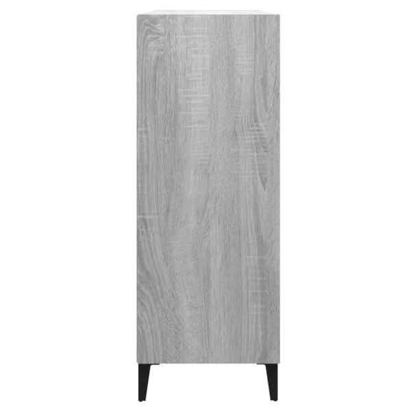 Aparador de madera contrachapada gris Sonoma 69,5x32,5x90 cm Aparador de madera contrachapada gris Sonoma 69,5x32,5x90 cm