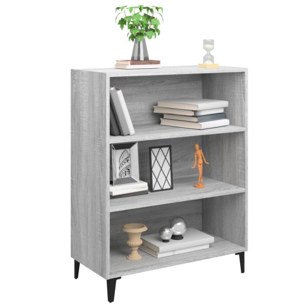 Aparador de madera contrachapada gris Sonoma 69,5x32,5x90 cm Aparador de madera contrachapada gris Sonoma 69,5x32,5x90 cm
