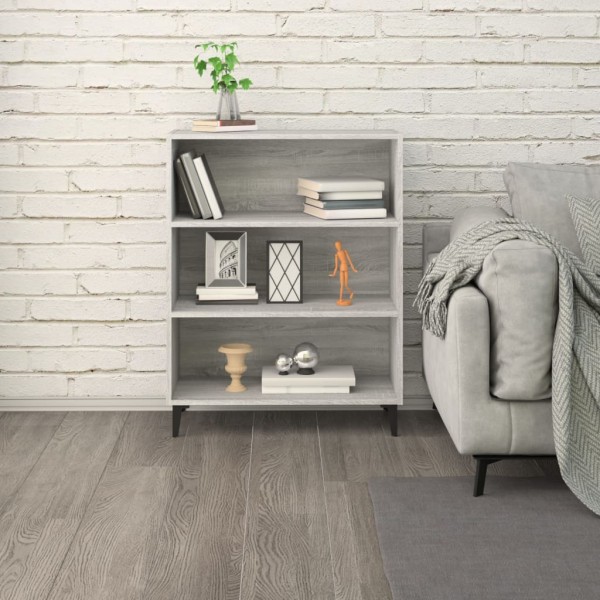 Aparador de madera contrachapada gris Sonoma 69,5x32,5x90 cm Aparador de madera contrachapada gris Sonoma 69,5x32,5x90 cm