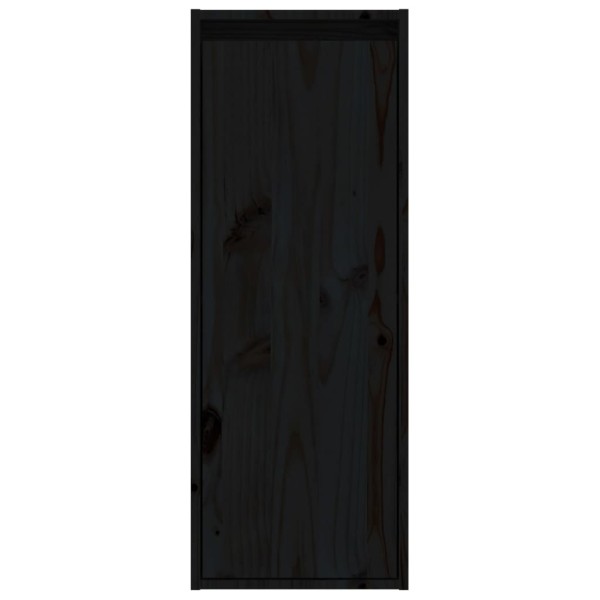 Armario de pared de madera maciza de pino negro 30x30x80 cm Armario de pared de madera maciza de pino negro 30x30x80 cm