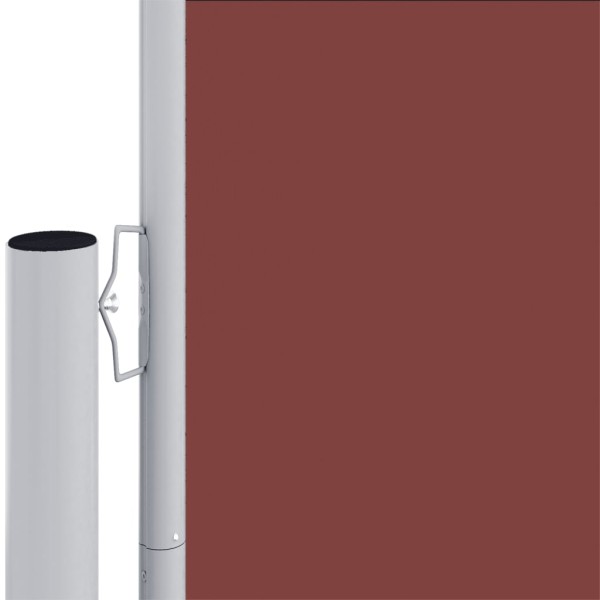 Toldo lateral retráctil marrón 220x1200 cm Toldo lateral retráctil marrón 220x1200 cm