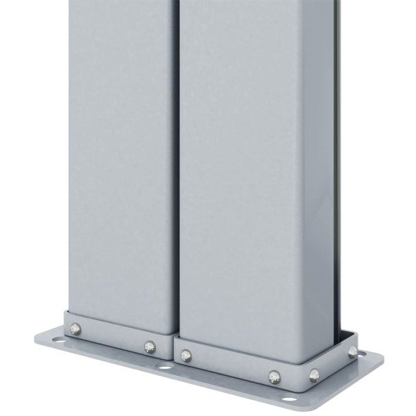 Toldo lateral retráctil marrón 220x1200 cm Toldo lateral retráctil marrón 220x1200 cm