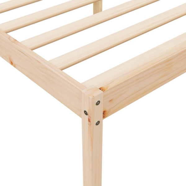 Cama para personas mayores madera maciza de pino 150x200 cm Cama para personas mayores madera maciza de pino 150x200 cm