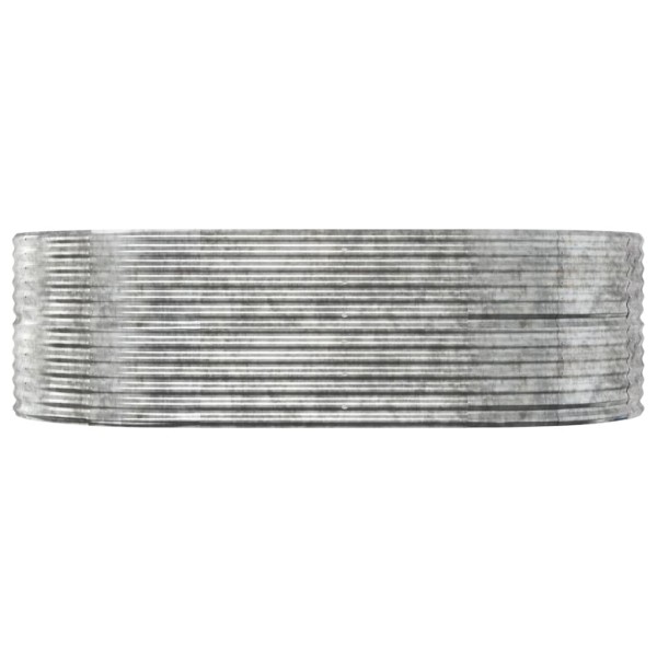 Jardinera arriate acero recubrimiento polvo plata 212x140x68 cm Jardinera arriate acero recubrimiento polvo plata 212x140x68 cm