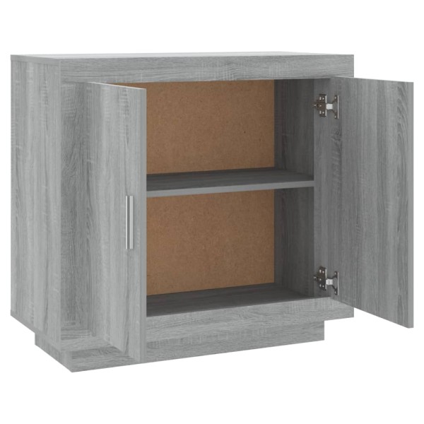 Aparador de madera contrachapada gris Sonoma 80x40x75 cm Aparador de madera contrachapada gris Sonoma 80x40x75 cm