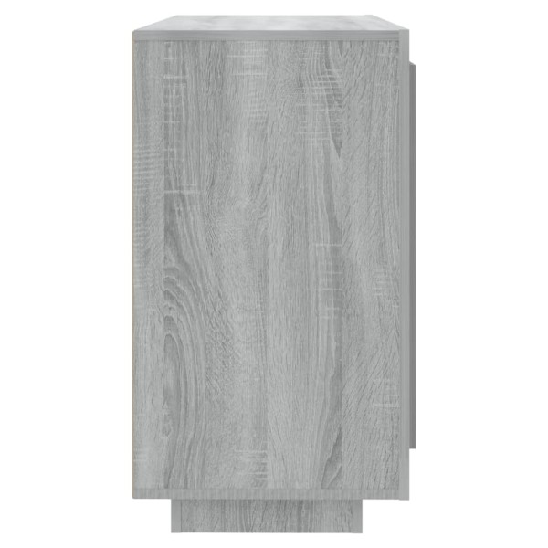 Aparador de madera contrachapada gris Sonoma 80x40x75 cm Aparador de madera contrachapada gris Sonoma 80x40x75 cm