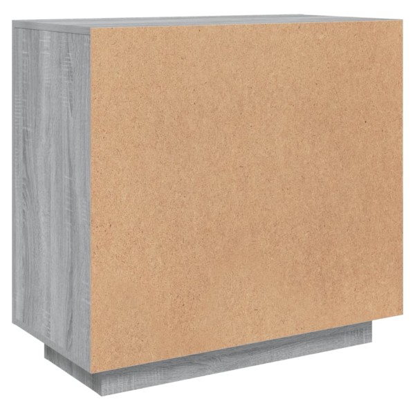 Aparador de madera contrachapada gris Sonoma 80x40x75 cm Aparador de madera contrachapada gris Sonoma 80x40x75 cm