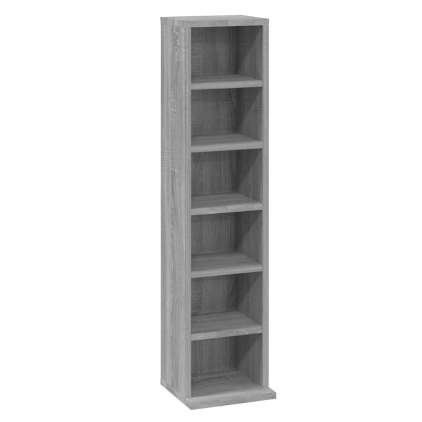Estantería para CD madera contrachapada gris Sonoma 21x20x88 cm Estantería para CD madera contrachapada gris Sonoma 21x20x88 cm