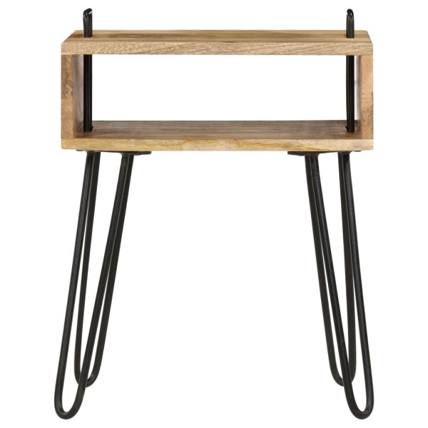 Mesita de noche madera maciza de mango 40x34x47 cm Mesita de noche madera maciza de mango 40x34x47 cm
