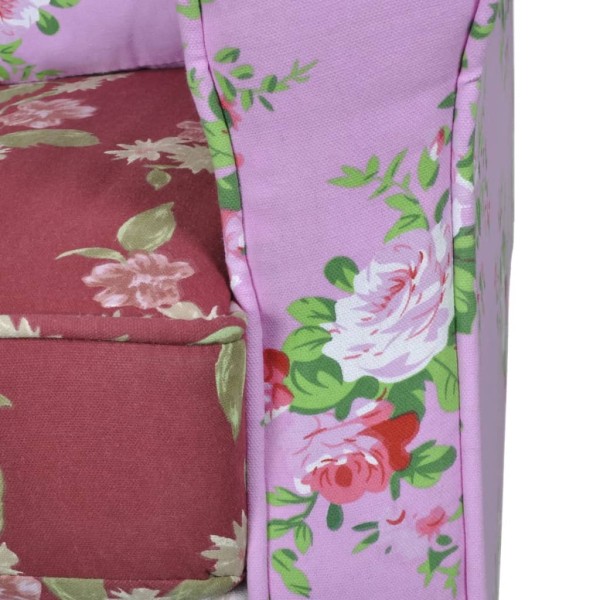 Sillón con diseño de retales de tela