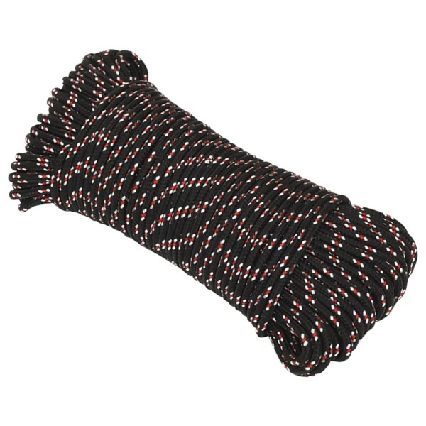 Cuerda de barco polipropileno negra 5 mm 50 m Cuerda de barco polipropileno negra 5 mm 50 m