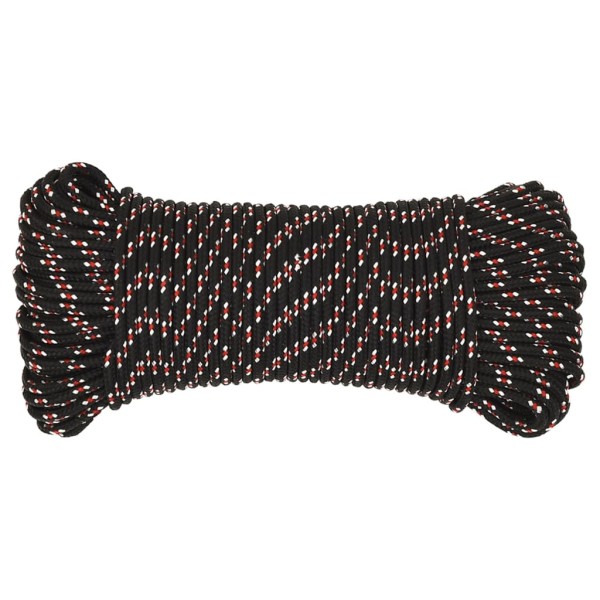 Cuerda de barco polipropileno negra 5 mm 50 m Cuerda de barco polipropileno negra 5 mm 50 m