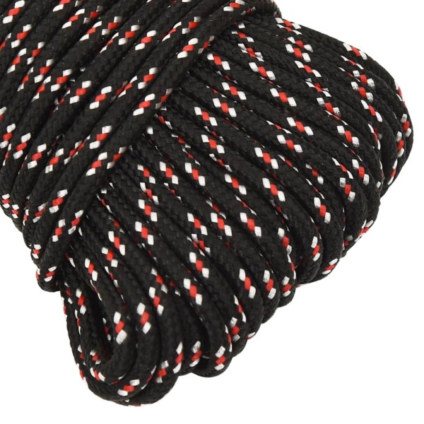 Cuerda de barco polipropileno negra 5 mm 50 m Cuerda de barco polipropileno negra 5 mm 50 m