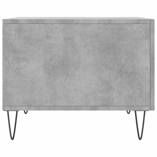 Mesa de centro 2 uds madera ingeniería gris hormigón 50x50x40cm Mesa de centro 2 uds madera ingeniería gris hormigón 50x50x40cm